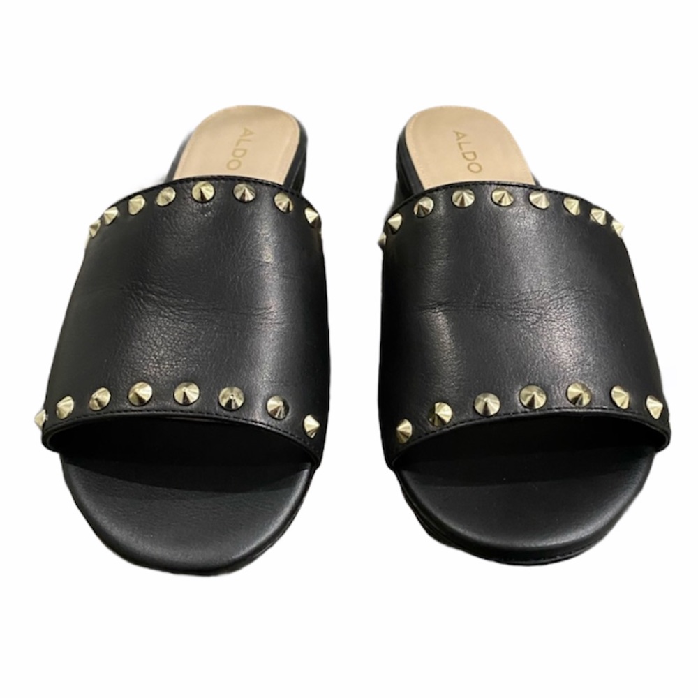 Aldo Thoalle Black Sliders Size 8